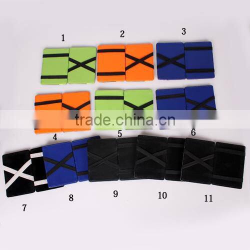 PU Leather Elastic Trick Fold Wallet Magic Money Clip