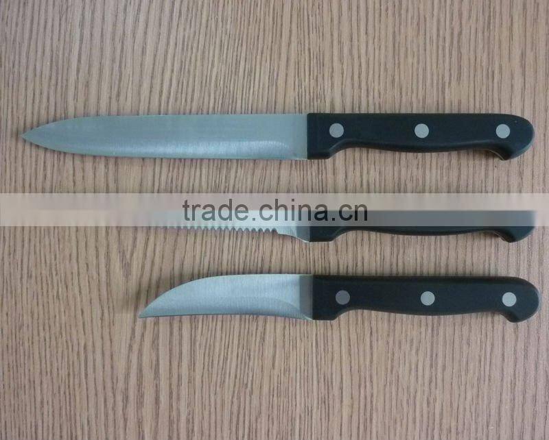 very good quality hot sell 3 pcs POM handle knife