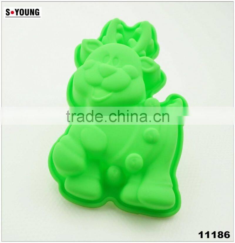 11186 cow shape silicone chocolate mould,soap mold,diy cake mould