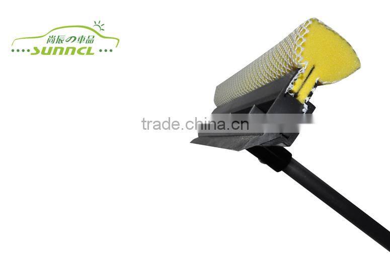 Car Wash Brush with Sponge , PP Material Auto Window Washing Brush