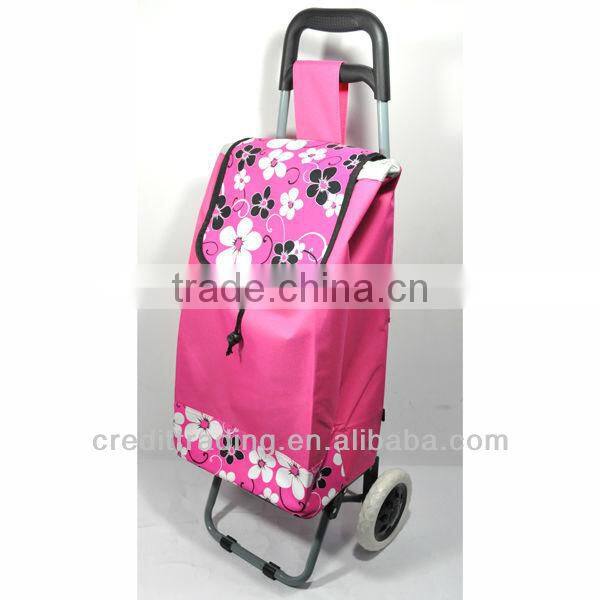 2013 Colorful Folding Shopping Trolley Bag with Wheels