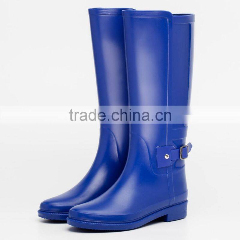new style front matt back shinny slim women fashion wellington rain boots