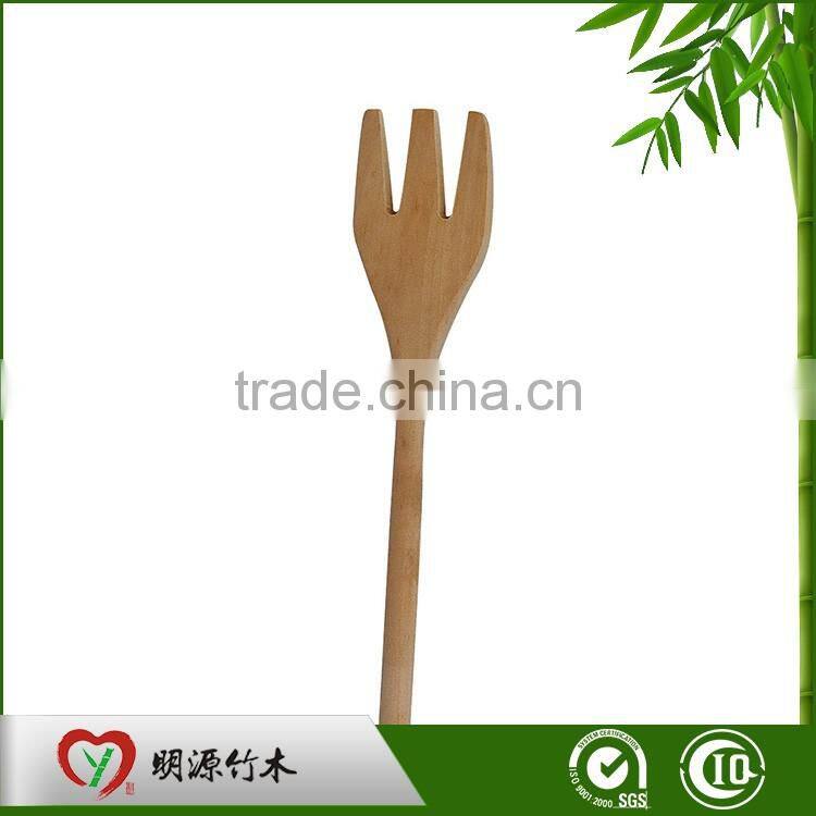 cheap custom logo new design bamboo spoon & fork