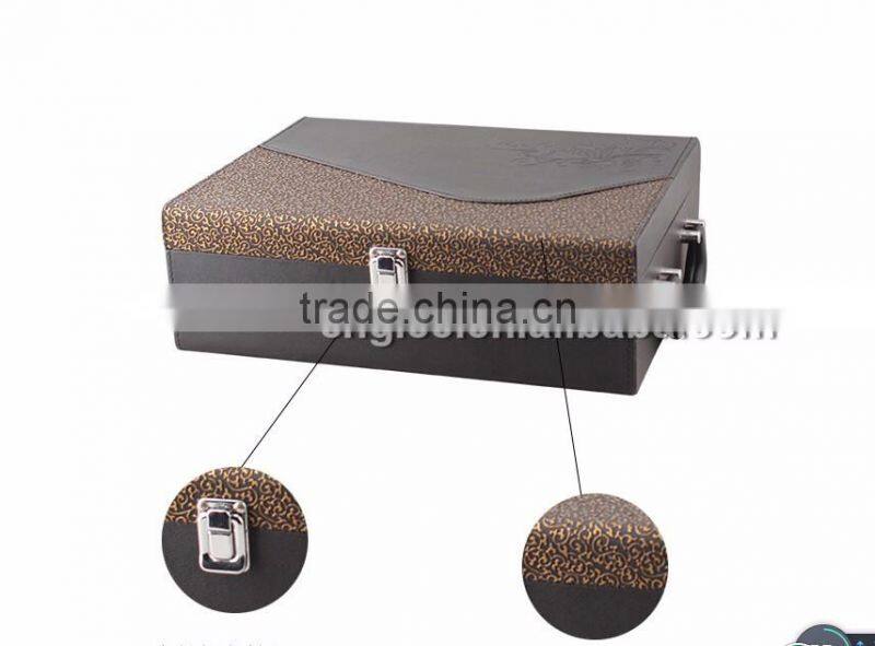 Eco-Friendly Customized Pu Wine Packaging Box