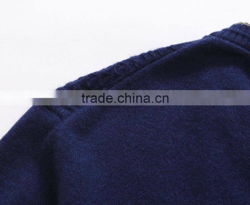 wholesale Knit Sweater Cashmere/wool v-neck Sweater Mens