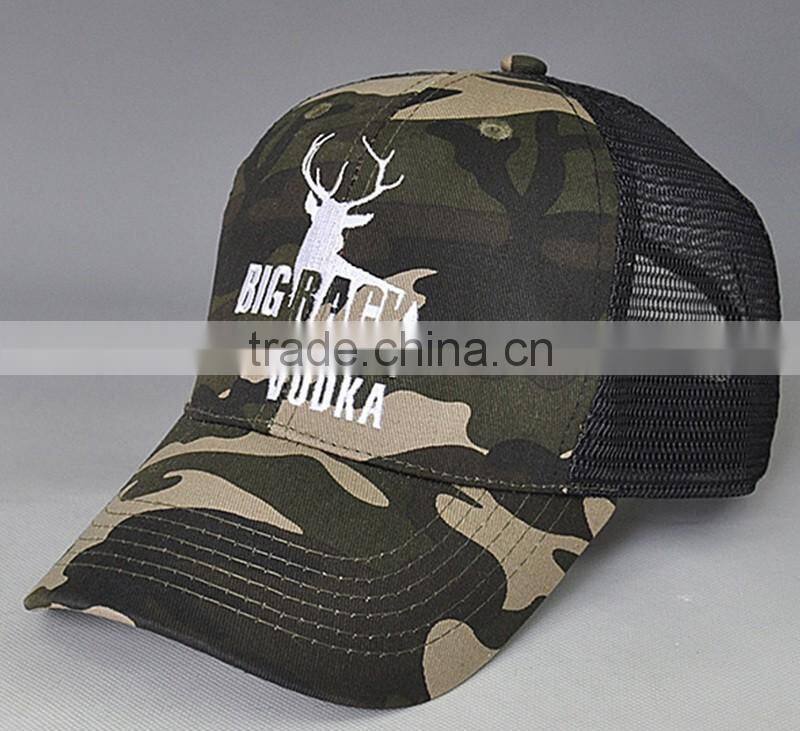 Custom Deisgn Trucker Style Baseball Caps Unisex Military Mesh Hats