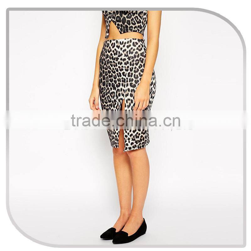 Stylish Printed Sexy Women Leopard Midi Short Skirt forfashion Women dress