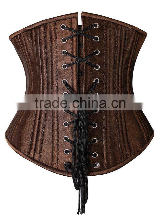 2016 NEW Arrival Perfect Effects 26 Bone Waist slimming Underbust Silk Surface Double Steel Bone Corset