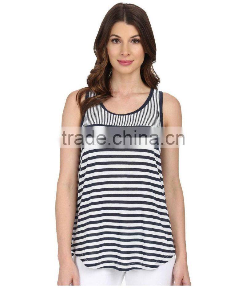 Guangzhou garment sublimation custom stringer tank top wholesale plain loose tank top for women in bulk