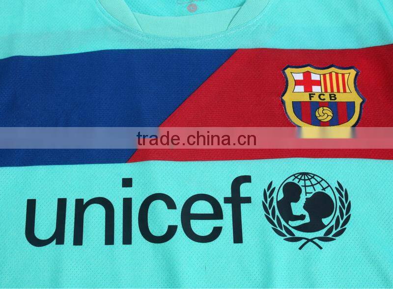 Mens honeycombed fabric uniform soccer wear