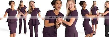 women beauty nail salon uniform for nail salon