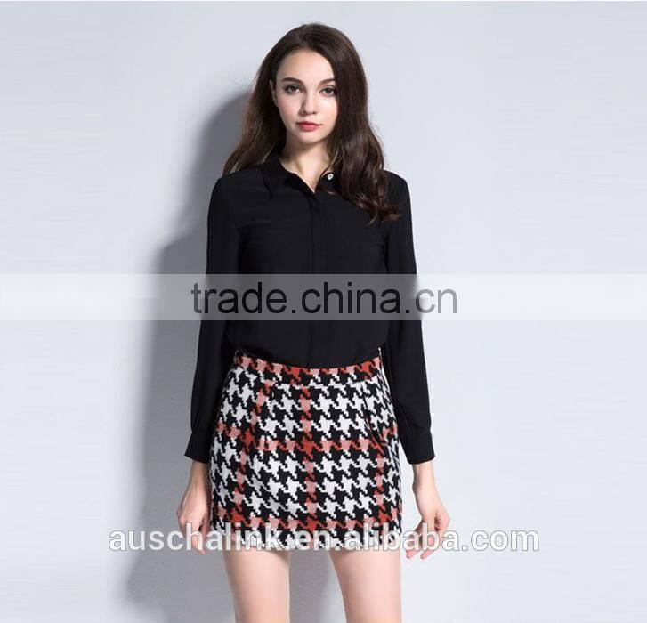 latest model women winter wool skirt customized OEM service