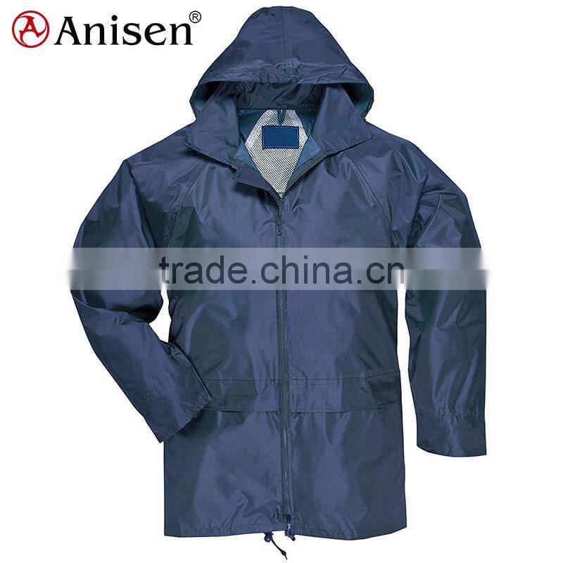 Men water resistent reflective Safety work wear jacket with hoodie