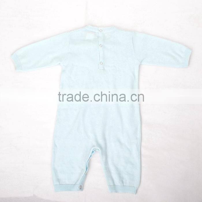 100% cotton long sleeve baby boy organic romper