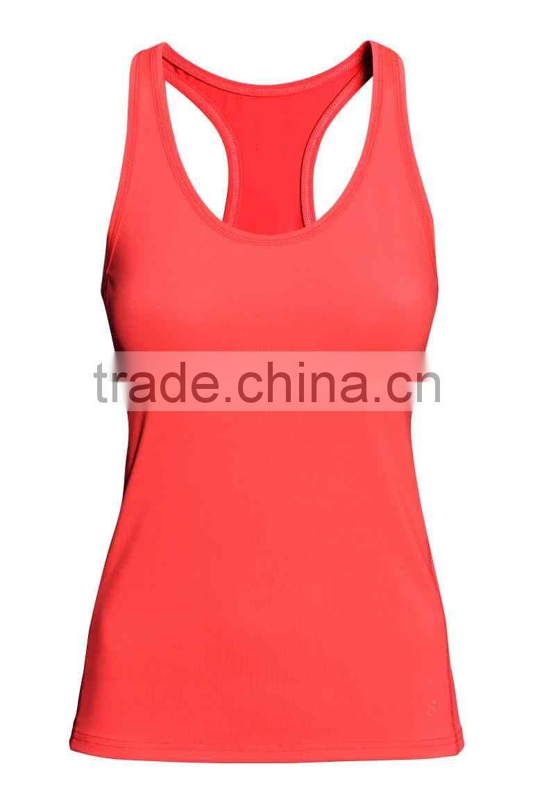 custom women sport tank top, spandex gym wear tank top wholsale