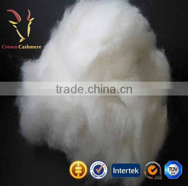 Brown Raw Cashmere Wool Fiber White