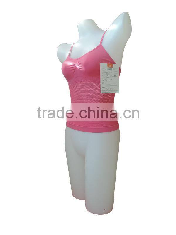 nice quality new style seamless woman underwear sexy lingerie ladies mesh hole camisole