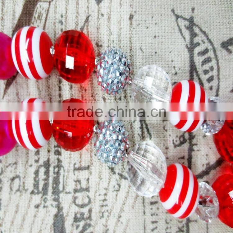 carton pendant chunky bubblegum bead baby necklaces wholesale
