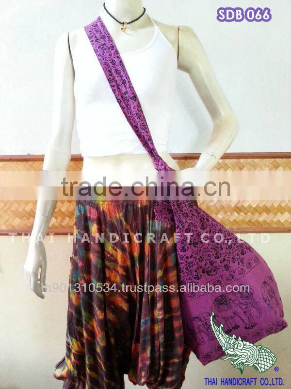 Thai Large Cotton Shoulder Hippie Boho Hobo Sling Crossbody Yaam