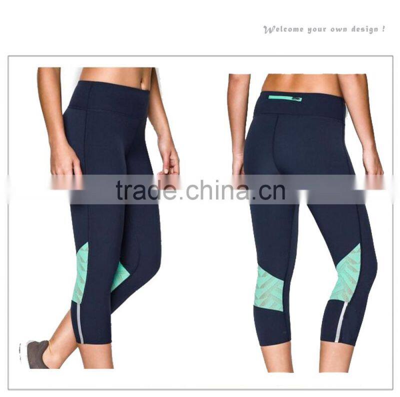 candy colored waistband polyester spandex yoga tight hot leggings