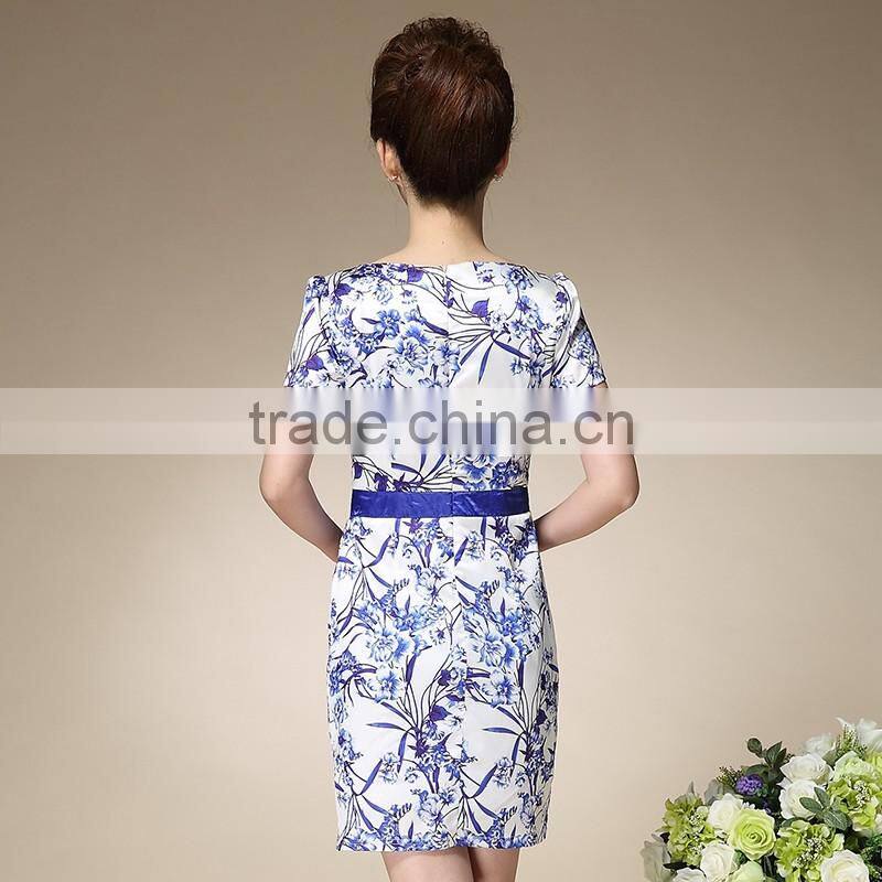 latest fashion dresses high quality middle aged women dresses