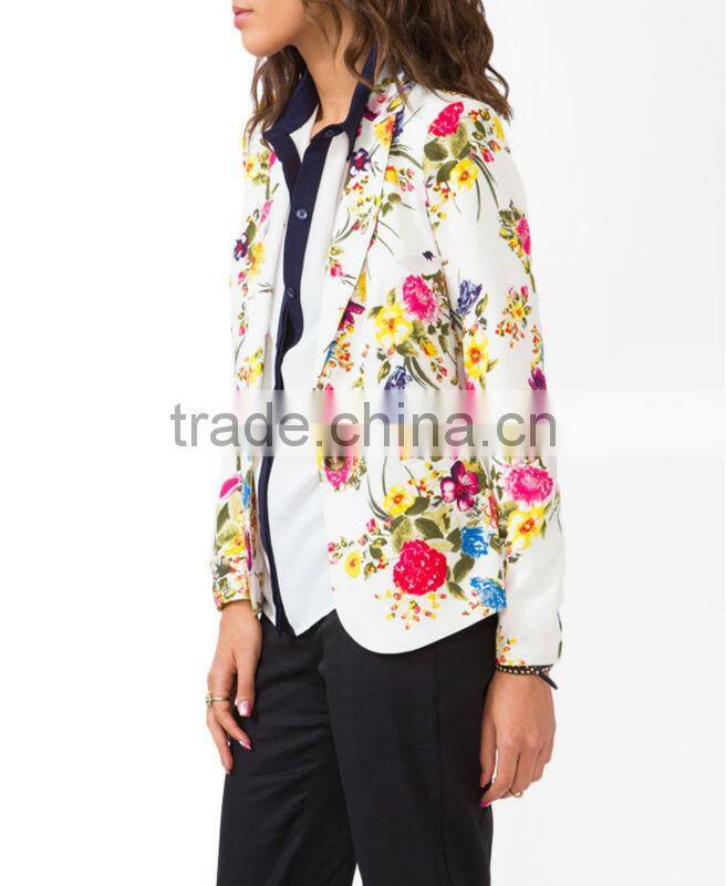 Floral Print Blazer