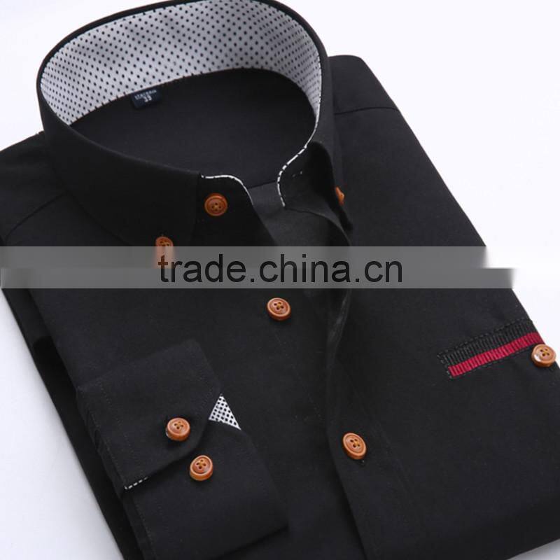 High quality customise 2016 new arrival cheap mens uniform office shirt with private logo