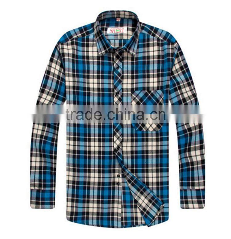 Mens custom flannel shirts checks plaid casual shirts for man wholesale