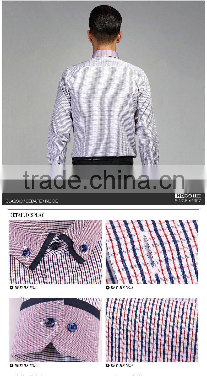 Men's New Stylish Contrast Color Oxford Formal Dress Shirts