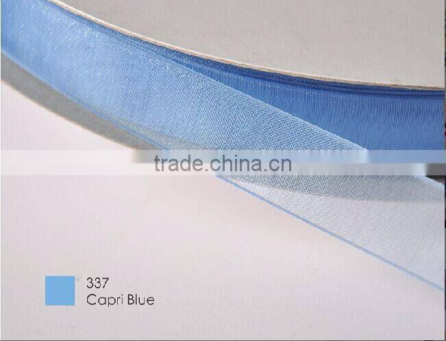 hi-ana ribbon 105 Most popular silk wired sheer organza ribbon for parties decoration