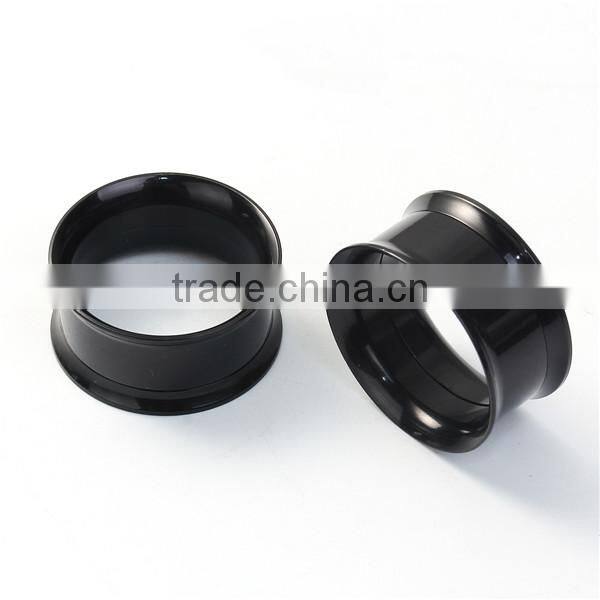 20mm Stainless Steel Ear Stretcher Expander Cylinder Black Cheap Ear Tapers