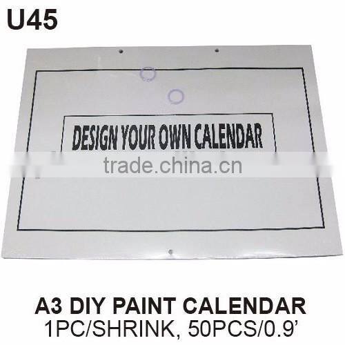 Diy design draw own calendar