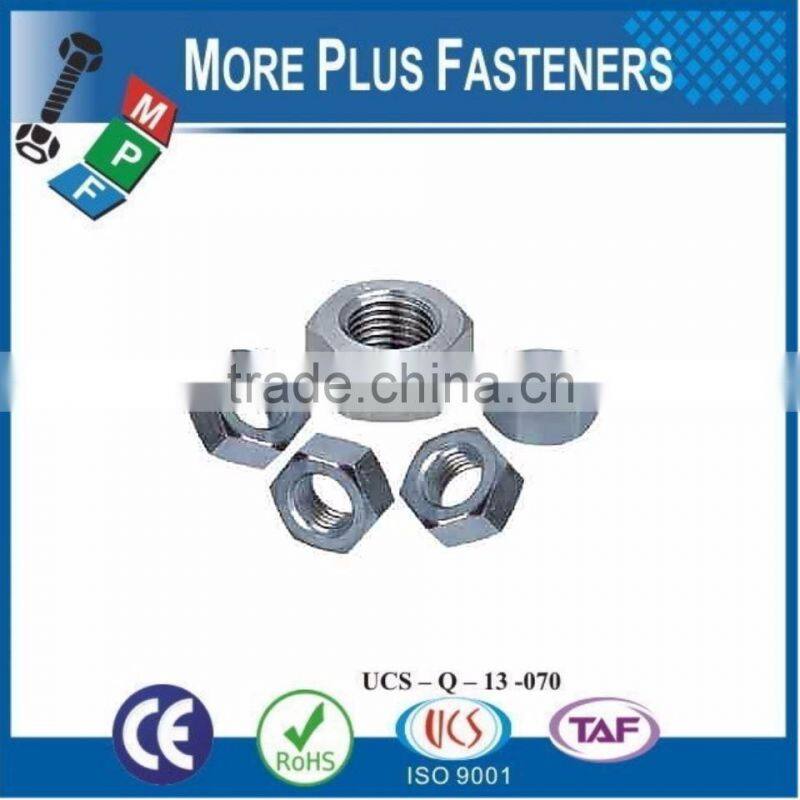 Made in Taiwan Zinc Plated Hexagon Nut