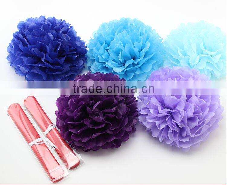 Best fashion Colour Tissue Pom Poms for parties