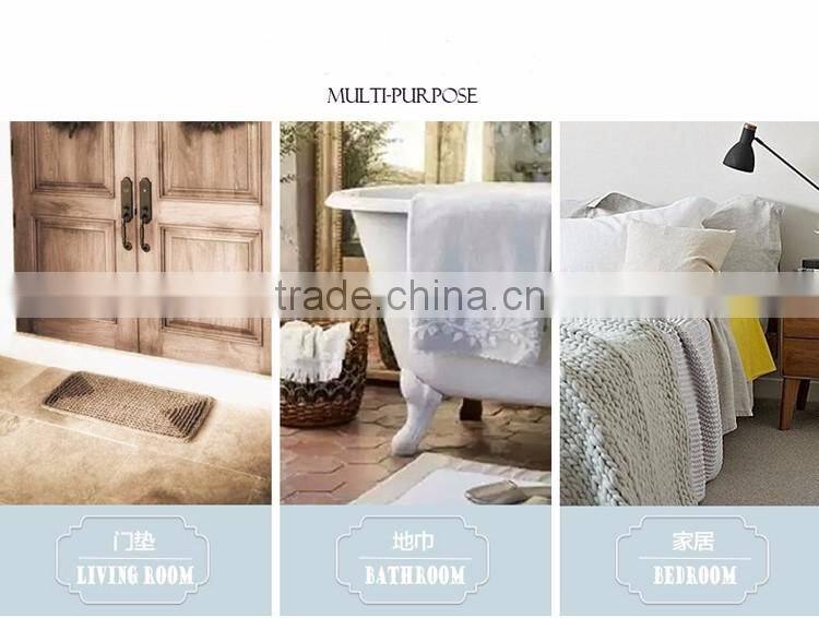 Hotel bath mat non slip bath mat 100% cotton custom logo