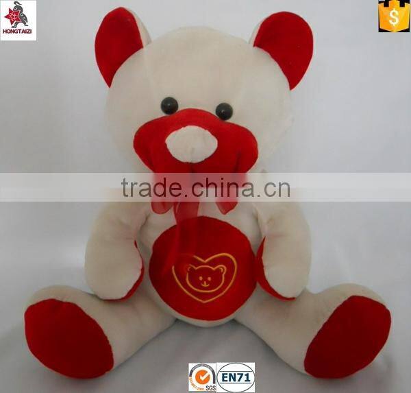 Good quality stuffed animal bear toys for valentine's with bow