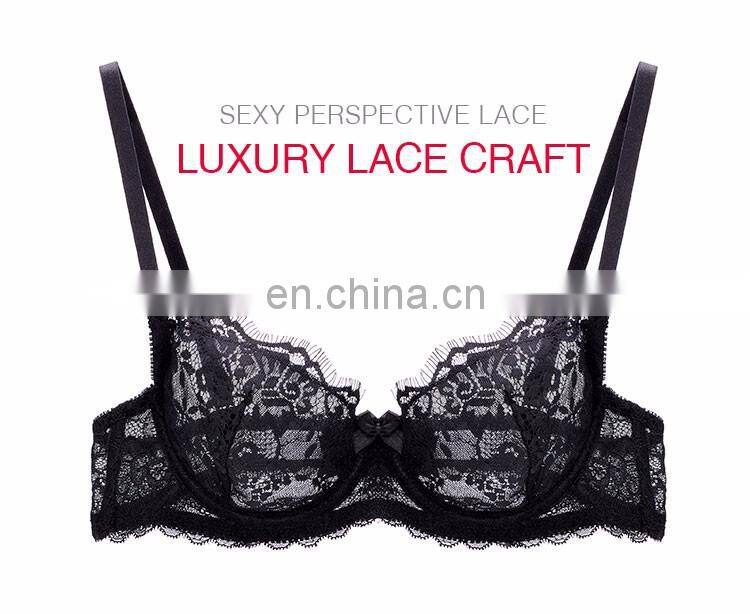 juniors micro fiber bralette transparent bra panty set sexy girl penty underwear and bra