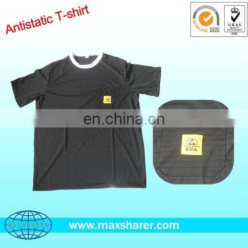 Best selling OEM Design esd work wear Antistatic Polo T-shirt Made in china