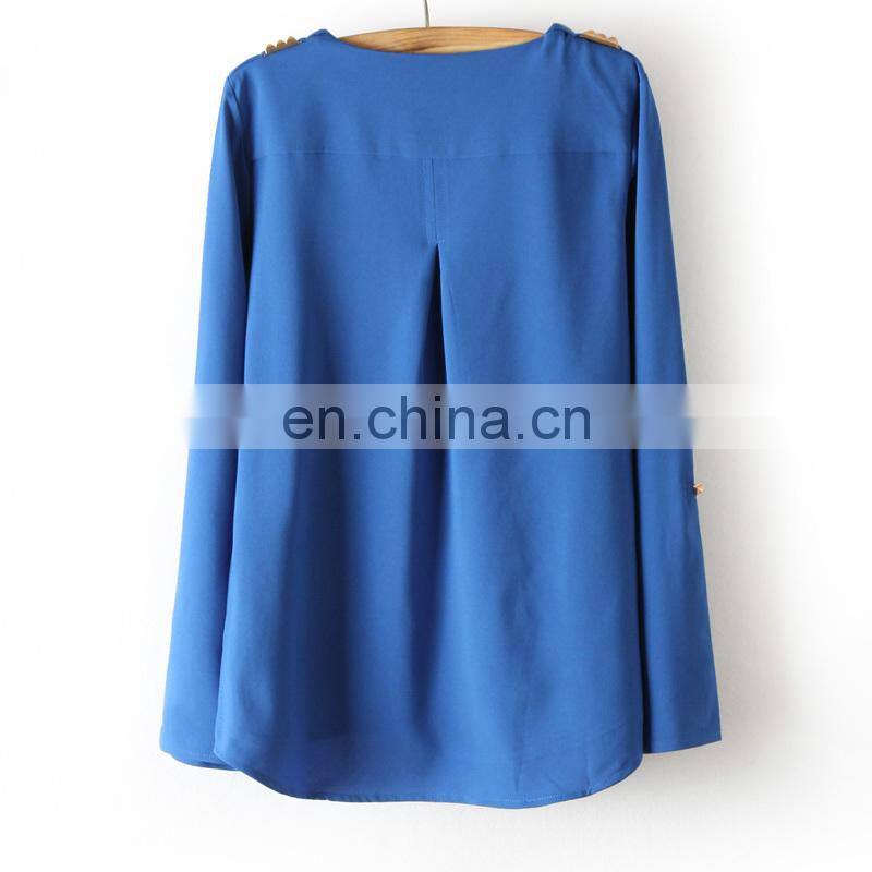 2014 Autumn fashion high quality new style women chiffon blouse