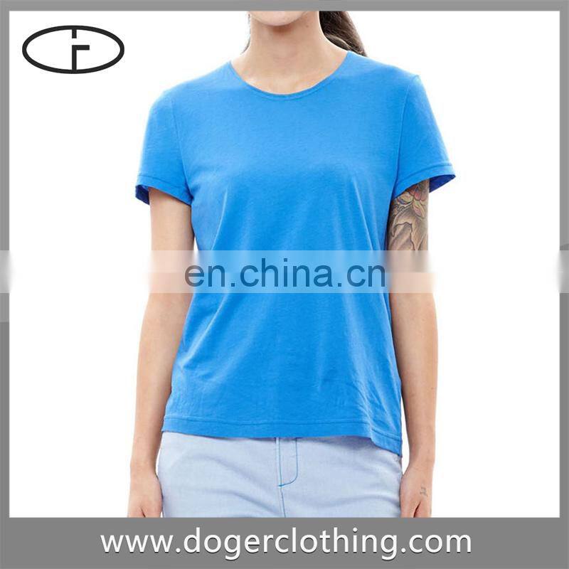 Promotional Plain Round Neck t-shirt 100% Cotton Short Sleeve