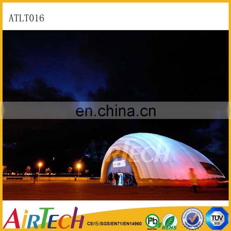 New Desing hard shell roof top tent lighting tent, inflatable big dome tent for party event