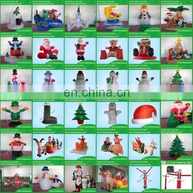 Small Christmas Inflatable Penguin With LED Light Decoration Outdoor