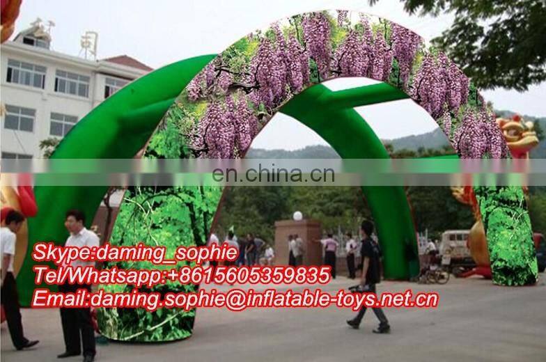 PVC Inflatable Arch Entrance for Outdoors Advertising with Free Logos
