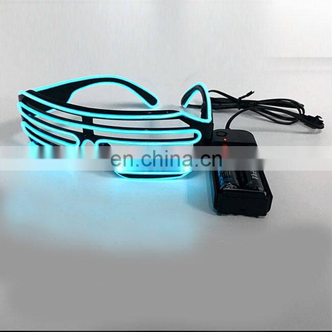 Party el equalizer glasses light up glowing shutter party el wire Glasses