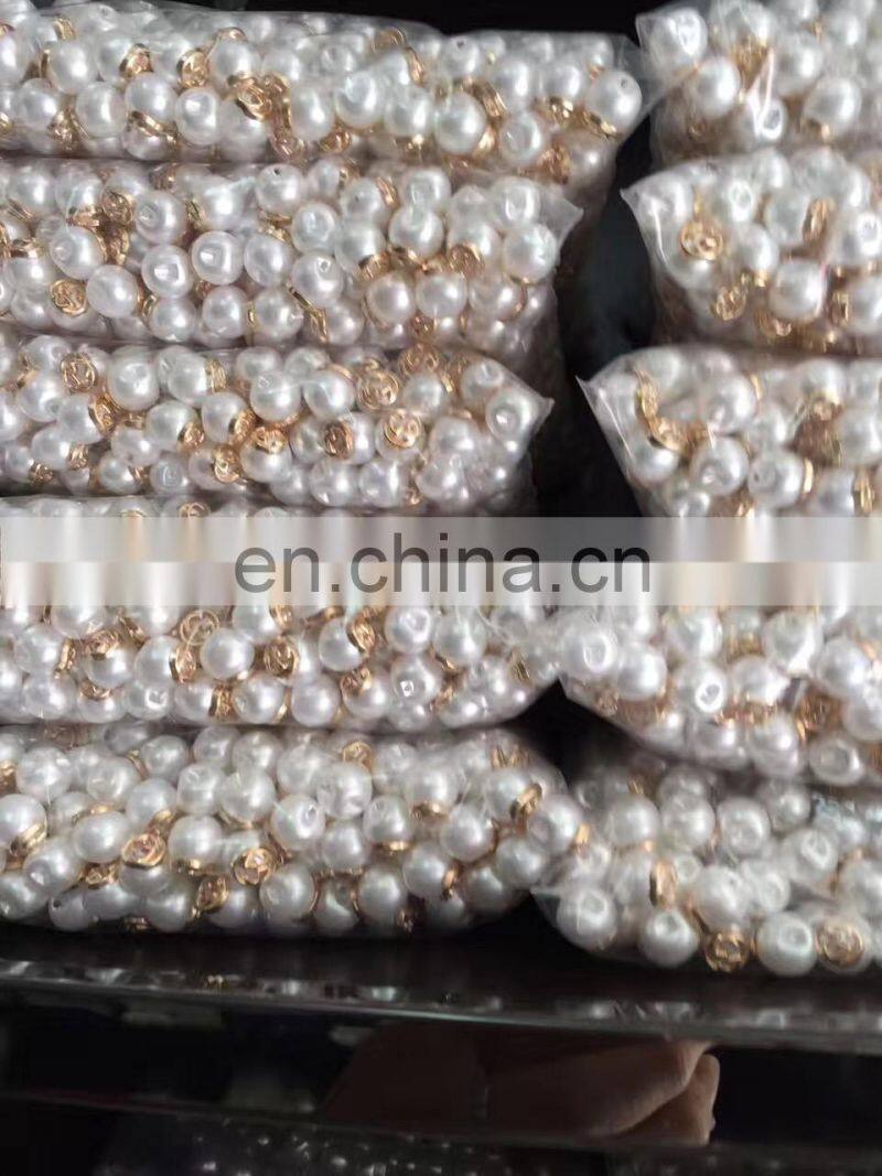 new design popular fashion round pearl ball button
