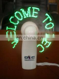 Summer fan MINI handy fan LED message fan