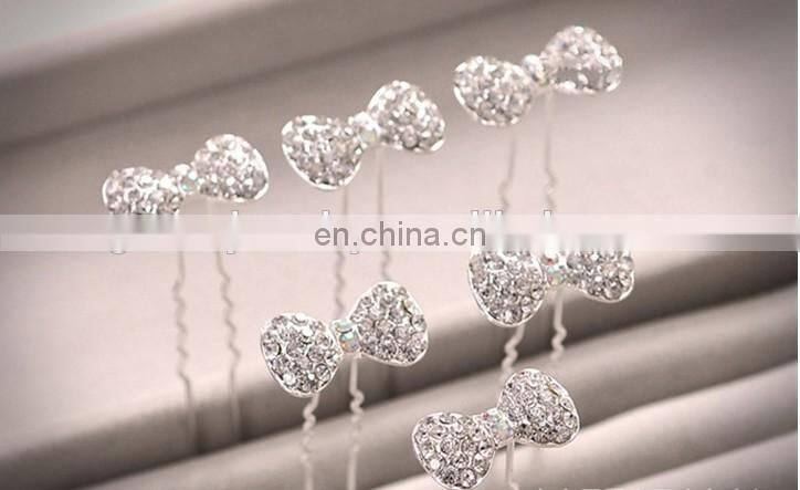 Wedding Headpiece Rhinestone U shaped Hair Pins