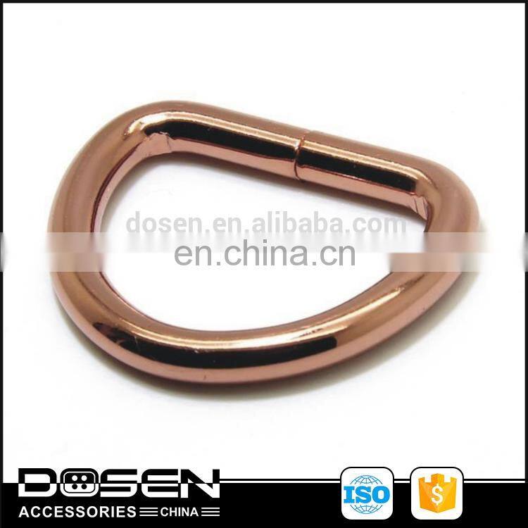 Custom Difference Surface Treatments Blet D Shape Buckle D Ring Bag Strap Buckle For Handbags Duffel Bag Purse Metal Accessories