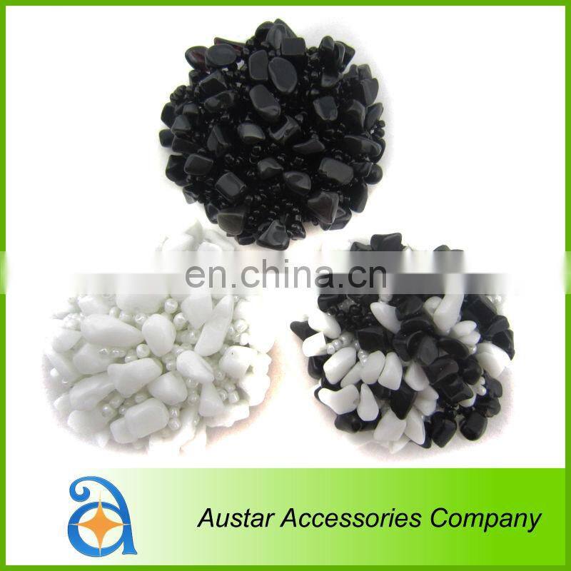 Wholesale Gold handmade beads button for lady shoes