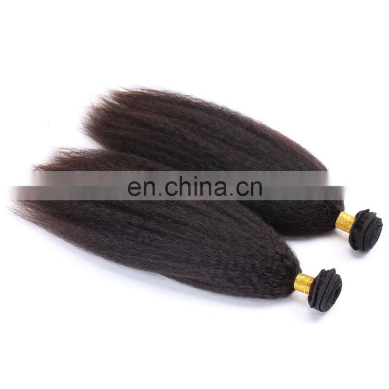 kinky straight wholesale virgin human hair extensions indian